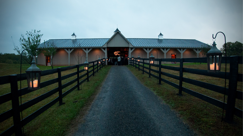 wet barn ready to receive guests