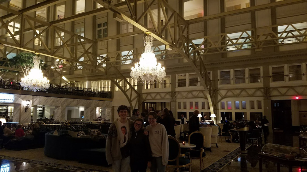 at the new Trump hotel before the election