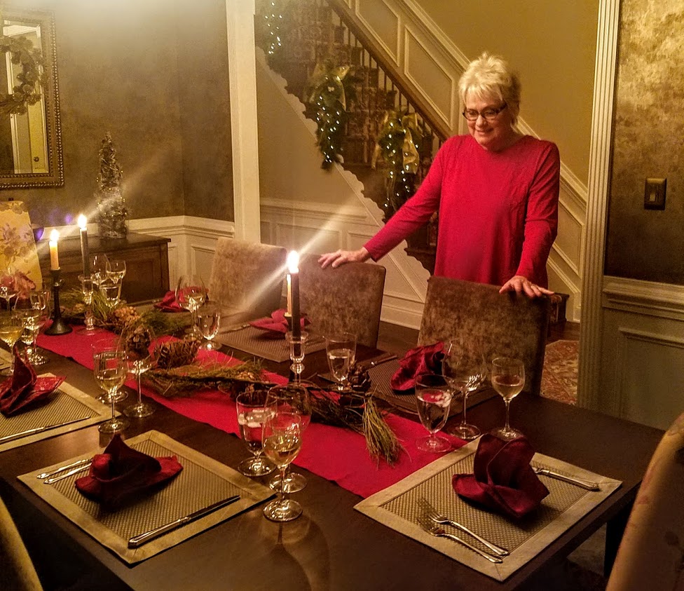 Barbara's Christmas Eve table