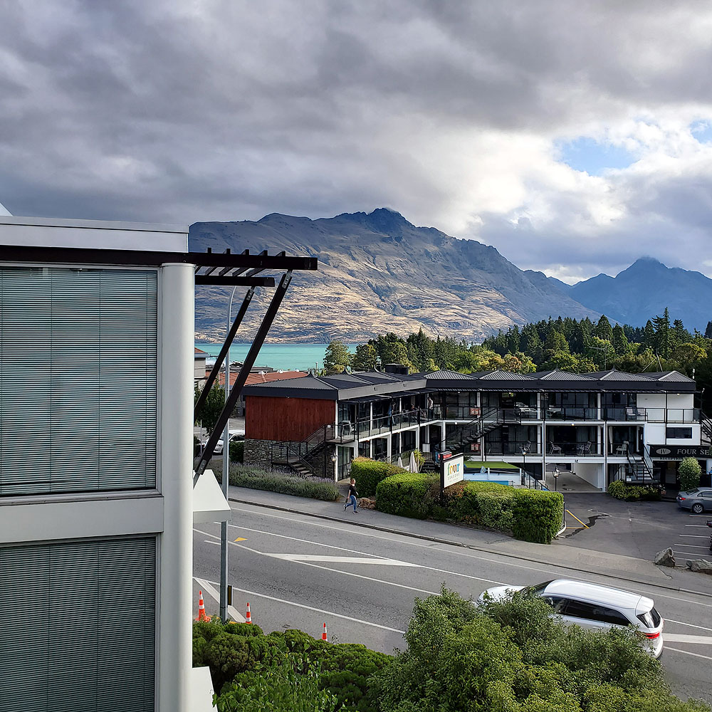 View from our hotel in Queenstown