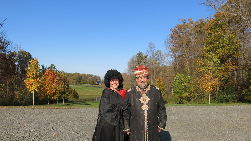 Marlies and Volkhard in costume