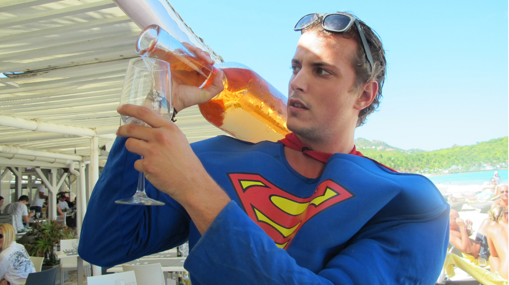 it takes superman to pour this thing