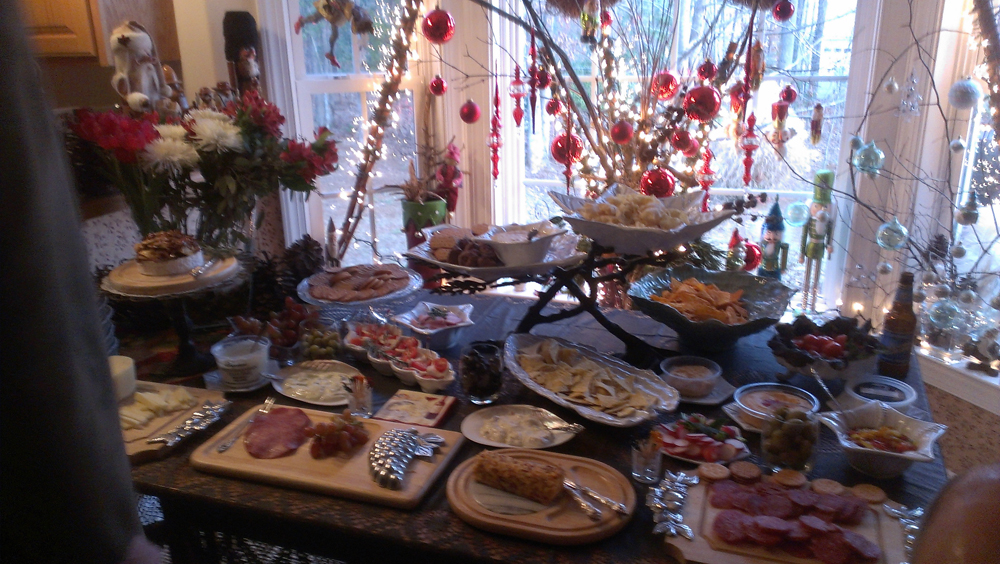Doris Schmidt's holiday buffet