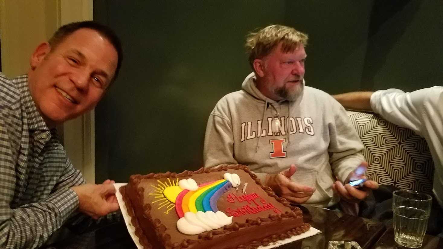 Birthday Boys share a cake