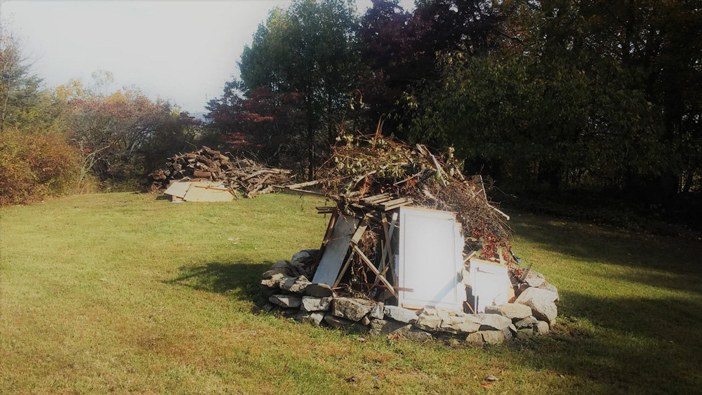 Bronsonfest bonfire ready to go.