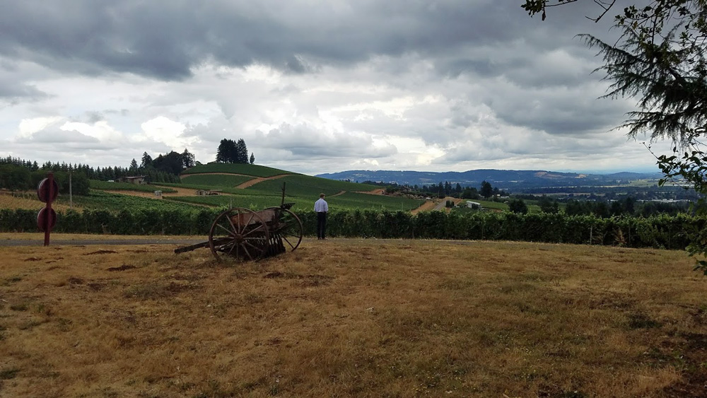 Keith contemplates the Willamette Valley
