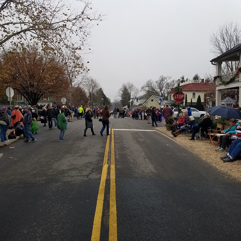 The town awaits the annual Christmas parade