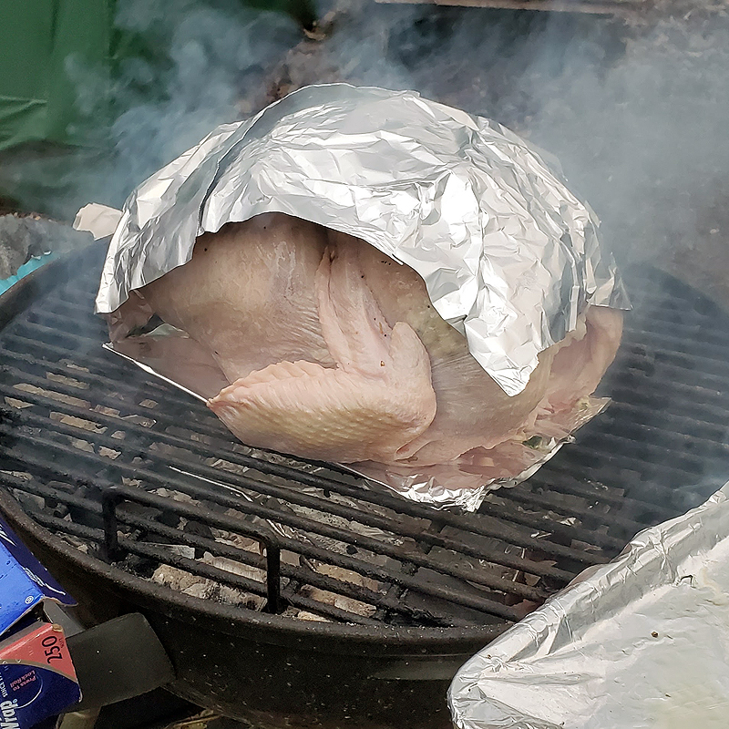 Who knew you could grill a turkey?