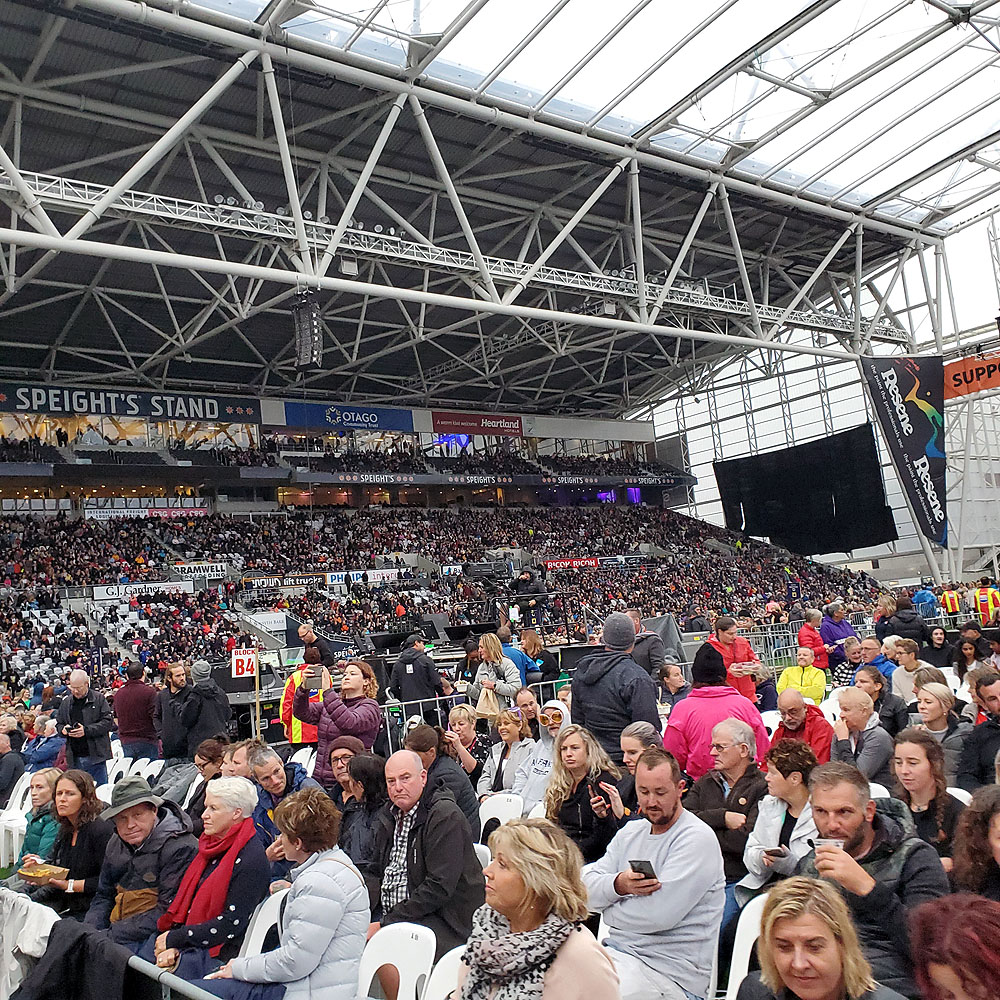 crowds gathered to see Elton John