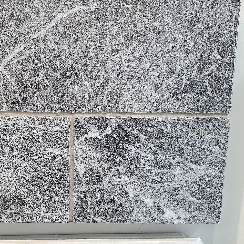 Final marble selection for shower wall